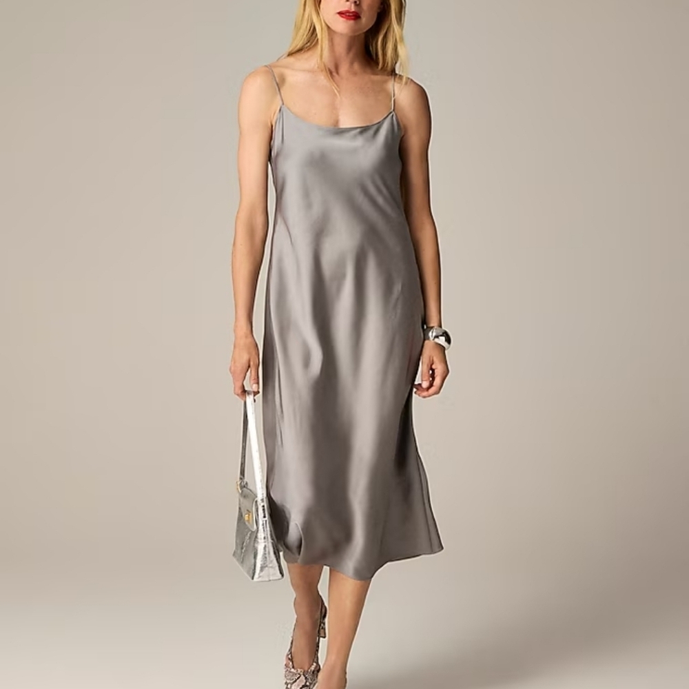 J Crew Gwyneth slip dress in luster charmeuse